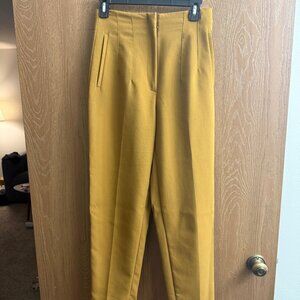 Mustard Zara High Waisted Pants